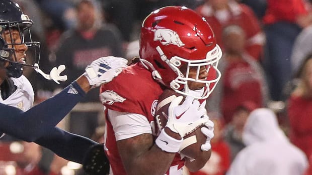 Razorbacks' Andrew Armstrong scores against Florida International
